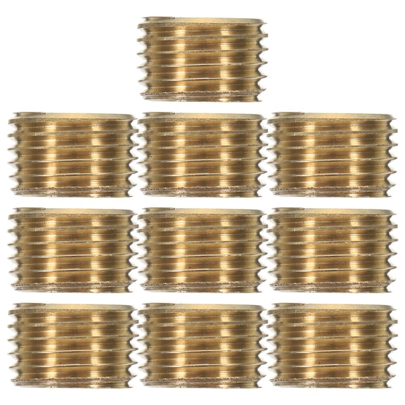 WRITWAA 10Pcs Brass Sprinkler Cap 1 4 Npt Plug Hexagonal Threaded Durable Copper End Caps