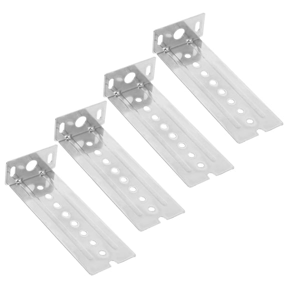 WRITWAA Drawer Rail Bracket Silver Stainless Steel Stable L-Shaped Support for Drawers
