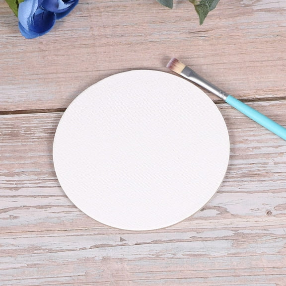 WRITWAA 10Pcs Canvas Art Painting Board for Amateur Practice 10X10CM White