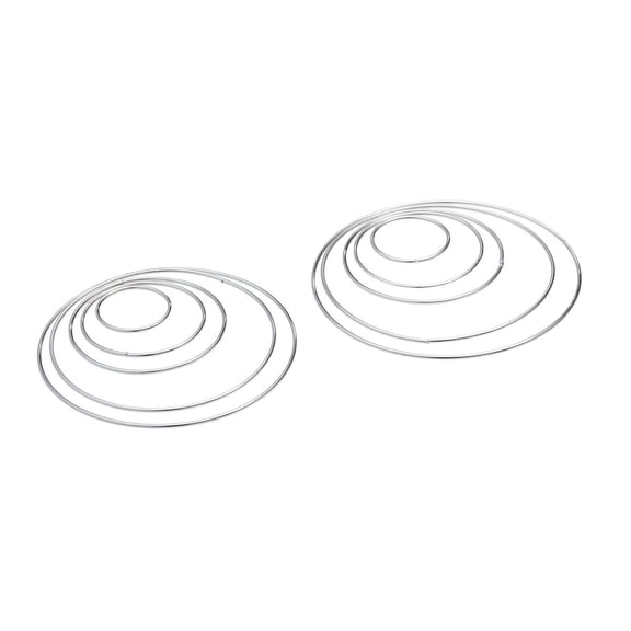 WRITWAA Dreamcatcher Craft Ring 10Pcs Silver for Handmade Projects