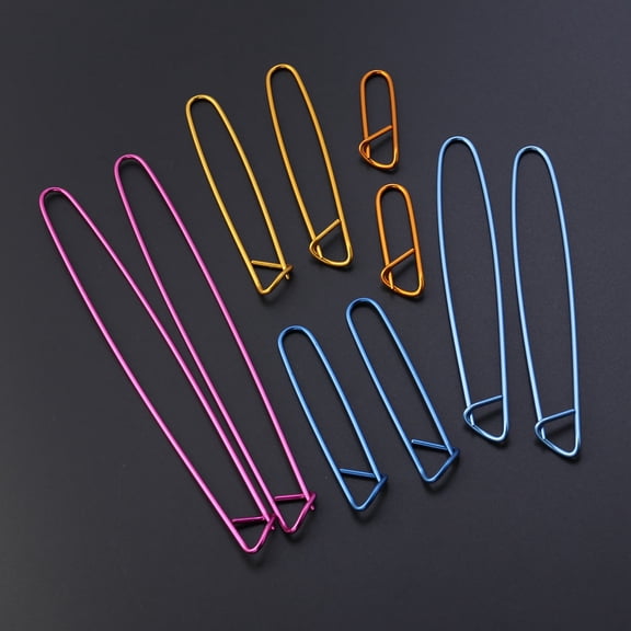 WRITWAA 10Pcs Knitting Stitch Holders Assorted Locking For Crocheters