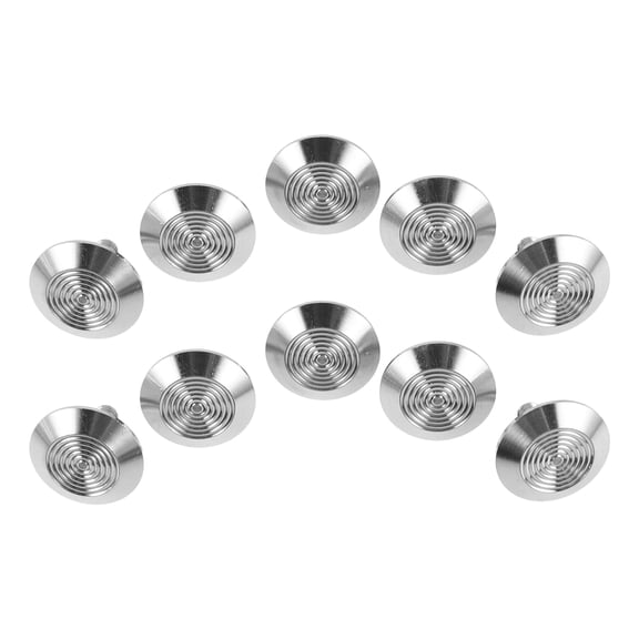 WRITWAA 10Pcs Metal Pathway Tactile Dots for Blind Safety Enhanced Urban Sidewalk Accessibility Studs
