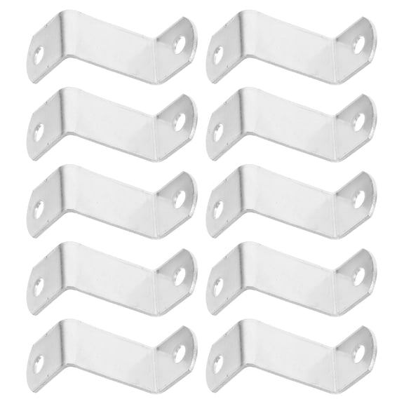 WRITWAA 10Pcs Metal Picture Frame Hardware Z Clips with Right Angle Clamp for Stable Artwork