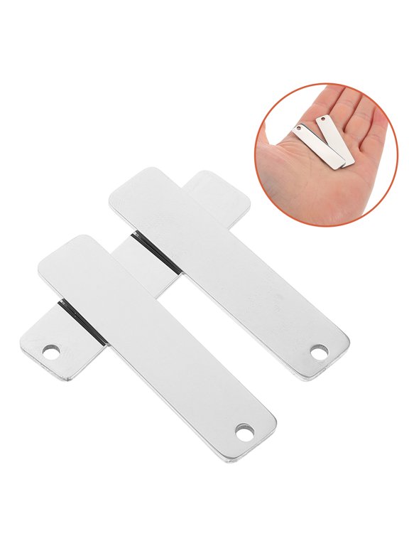10Pcs Engravable Keychains Simple and Fashionable Titanium Steel Rectangle Stamping Blanks for Accessories