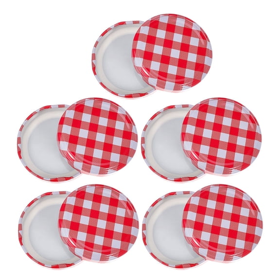 WRITWAA Multi-Color Iron Canning Lid Accessories Rustproof for Jars 10Pcs