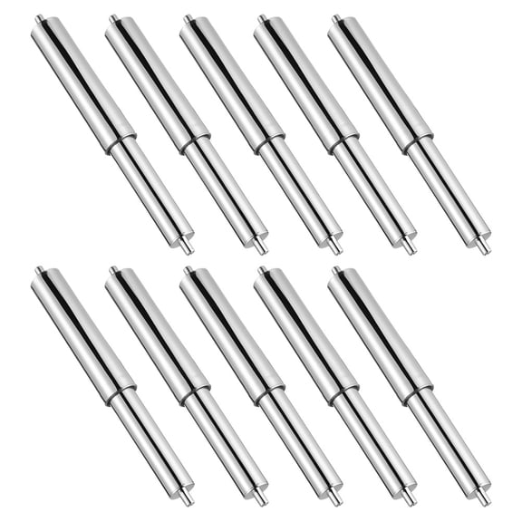 WRITWAA 10Pcs Spring Loaded Toilet Paper Holder Rod Replacement with Adjustable Chrome Roller for Bathroom Use