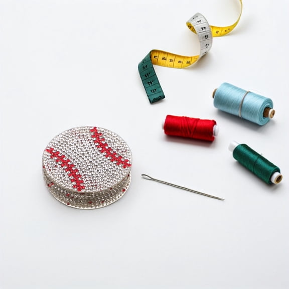 WRITWAA Baseball Patches, White Rhinestone Iron on for DIY Clothes, Hats, Shoes