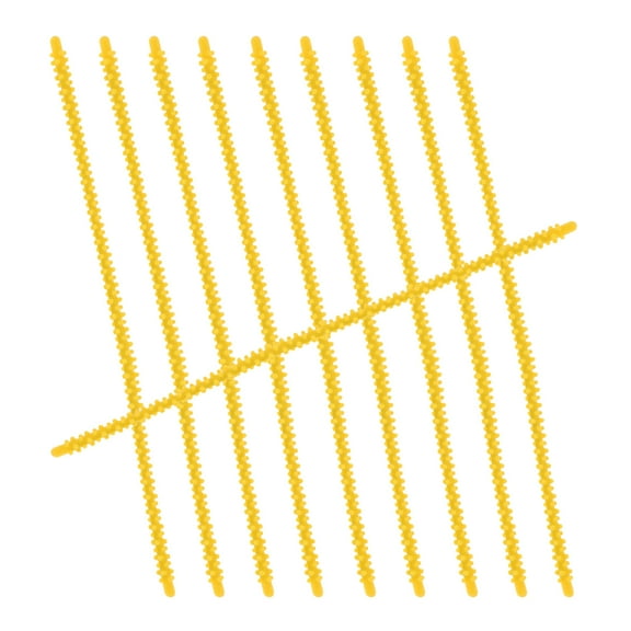 WRITWAA Flexible Spiral Perm Rods Yellow Silicone for Easy Styling 10Pcs