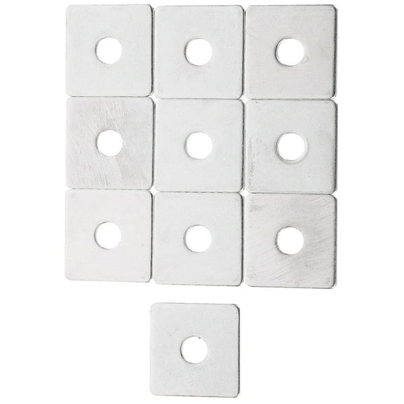 WRITWAA 10pcs Plaster Wall Washers Square Flat Washers for Home Use