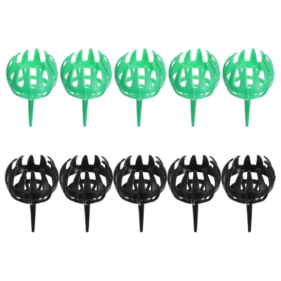 WRITWAA 10pcs Plastic Manure Box Black ABS Storage Holder For Plant Enthusiasts