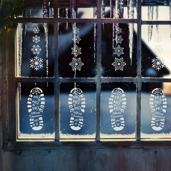 WRITWAA 10pcs Reusable Stencils Footprint Template Stencils for Painting White for Drawing Beginner