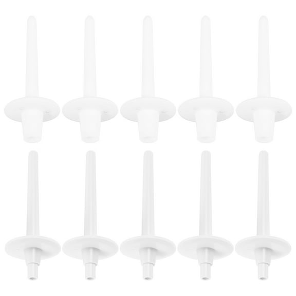 WRITWAA 10Pcs White Plastic Thread Holder Organizer for Spools with Stable Base for Desktop Use