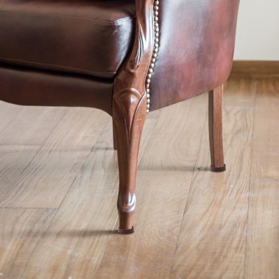 WRITWAA Brown Rubber Furniture Wheel Stoppers Caster Cups for Home 12 Pieces