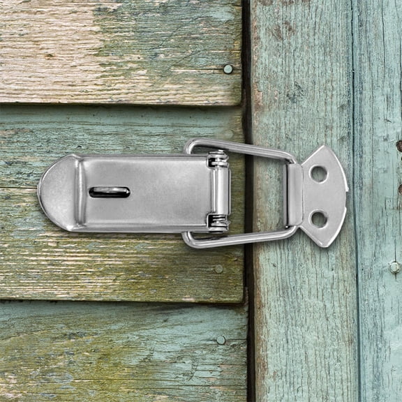 WRITWAA 12-Pack Iron Toggle Latch Spring Hasp Lock Buckle for Cabinets, Boxes, Doors, and Storage