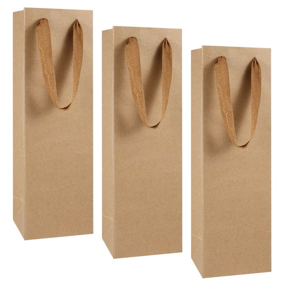 WRITWAA 12Pcs Paper Bottles Bags for Hotel and Bar Adults Storage