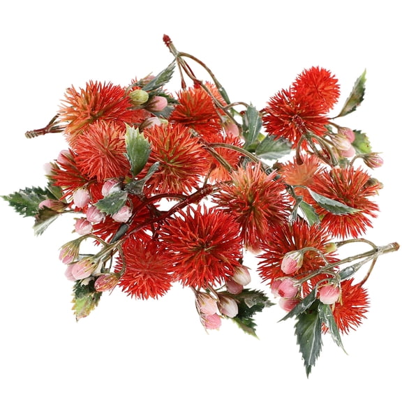 WRITWAA Artificial Orange Flowers for Decoration, Easy to Care for, 12Pcs