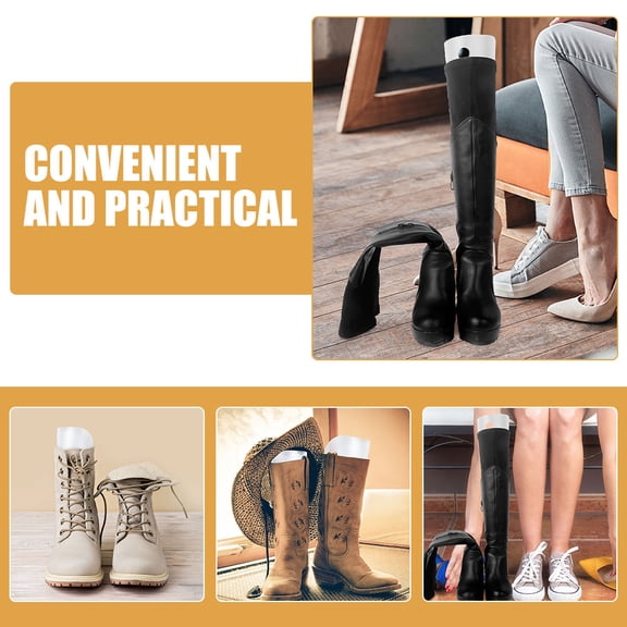 WRITWAA 12Pcs Multi Functional White Boot Holder Inserts for Tall and Long Boots