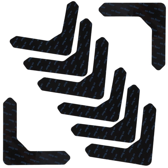 WRITWAA 12pcs Floor Rug Stickers Carpet Mat Grippers Reusable for Outdoor Use