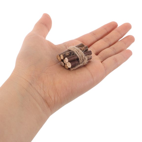 WRITWAA 13-Piece Rustic Mini Bonfire Set with Resin Accents, Ideal for Collectors and Unique Themed Home Decor