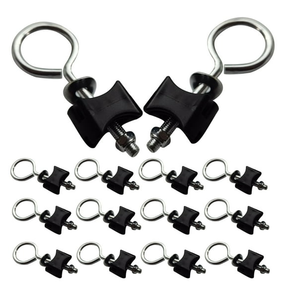 WRITWAA Outdoor Trampoline Replacement Screws and Bolts Sets, Galvanized Steel Wire, Black, 15 Sets for Use