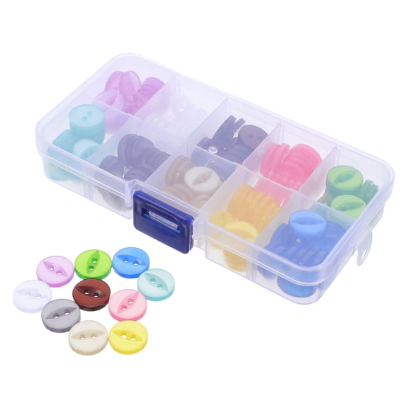 WRITWAA Resin Fish Eye Buttons in Multiple Colors for Decorative DIY Craft Projects and Garment Sewing
