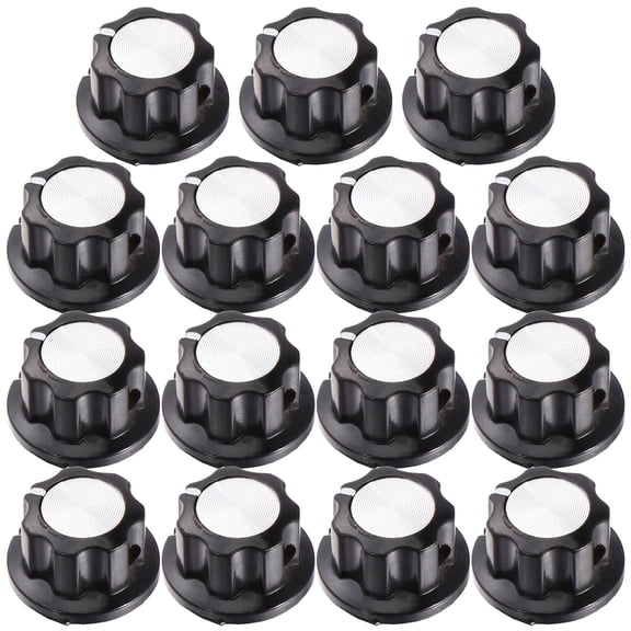 WRITWAA 15Pcs Speed Control Knobs Black Plastic for Home Appliances Use