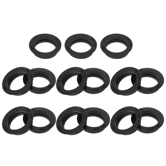 WRITWAA Parking or Adapter Ring for Driving Black Rubber 15Pcs