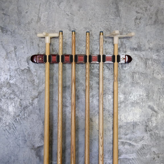 WRITWAA 15Pcs Wall Mount Pool Cue Holder Clamp Black PP Secure Locking Rack for Billiards and Sports Enthusiasts