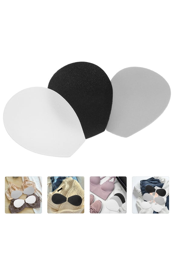 15 Pairs Soft Sponge Bra Cushion Inserts Removable Pads for Backless and Strapless Outfits Comfort Fit