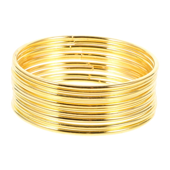 WRITWAA Metal Floral Hoop Wreath Dream Catcher Accessories Golden 15Pcs