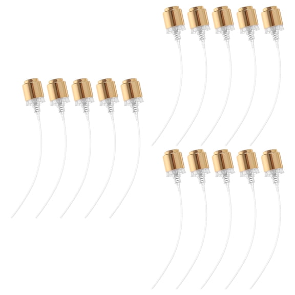 WRITWAA Nozzle Sprayer Caps Plastic Golden 15Pcs