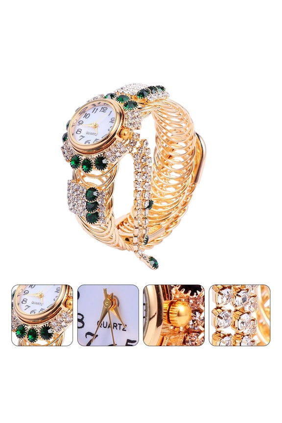 1 Pack Boho Womens Alloy Watch Stylish Circular Dial Casual Timepiece for Everyday Wear