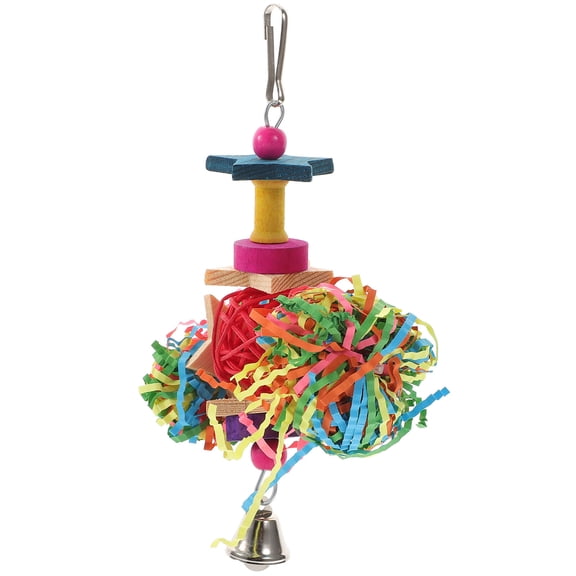 WRITWAA Cuddle Bone Parrots Chew Toys Wood 1Pack