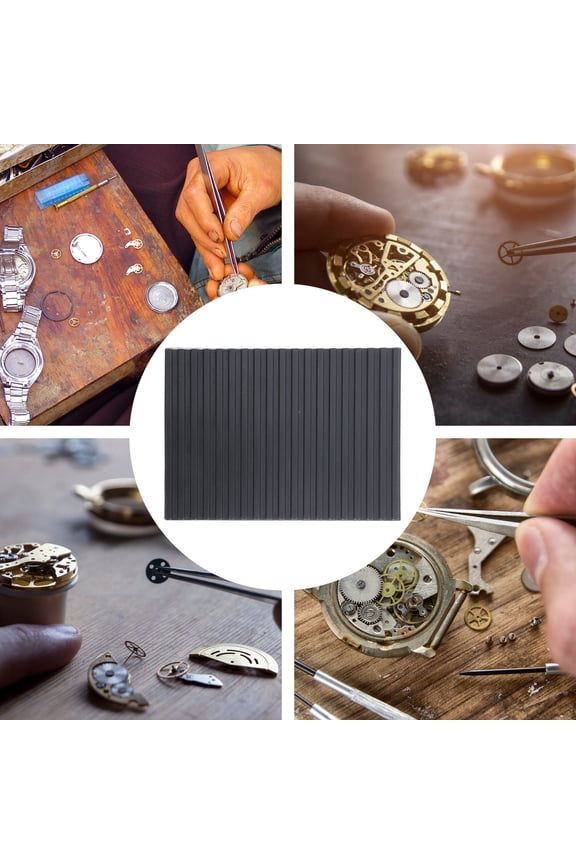 Black Non-Rubber Watch Repair Mat, Work Cushion Pad for Precision Watch Repairs, 1 Piece Anti-