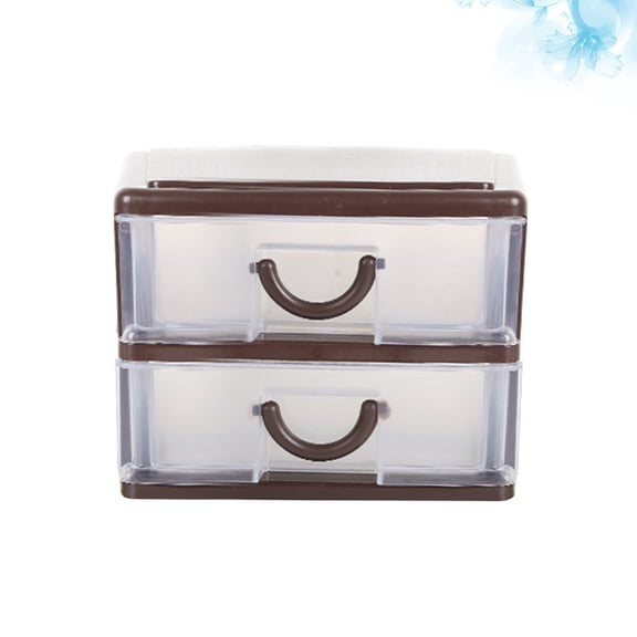 WRITWAA 1Pack Plastic Document Box Brown File Storage Organizer for Office Home Users