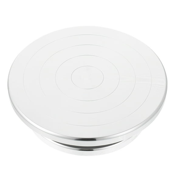WRITWAA 1Pack Silver Pottery Turntable for Clay Sculpting 7.9X7.9in
