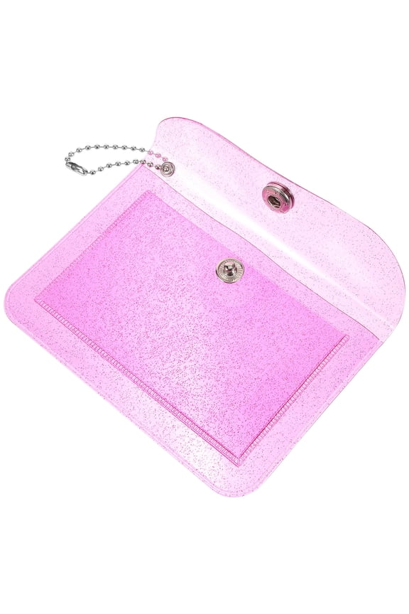 1Pack Small Card Wallet for Women in Transparent PVC for Travel and Shopping