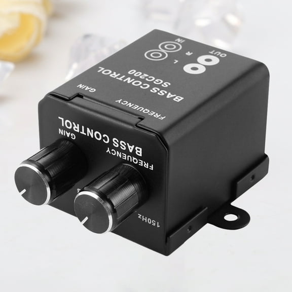 WRITWAA 1Pc Car Remote Level Control Black Amplifier Gain Volume Controller for Car Audio System