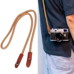 WRITWAA 1Pc Dslr Camera Rope Strap Light Brown Cotton with Sturdy Comfortable Design for Camera Use