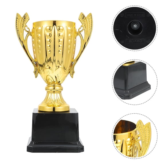 WRITWAA Performance Trophy Plastic with Carved Design for Party Games, Competitions, Awards, and Celebrations
