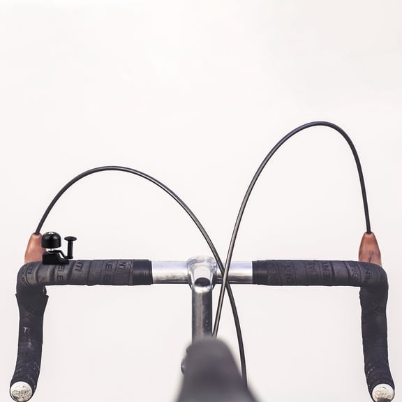 WRITWAA 1Pc Hand Ringing Bike Bell Black Copper Material Loud Safety Bell for Road Bikes