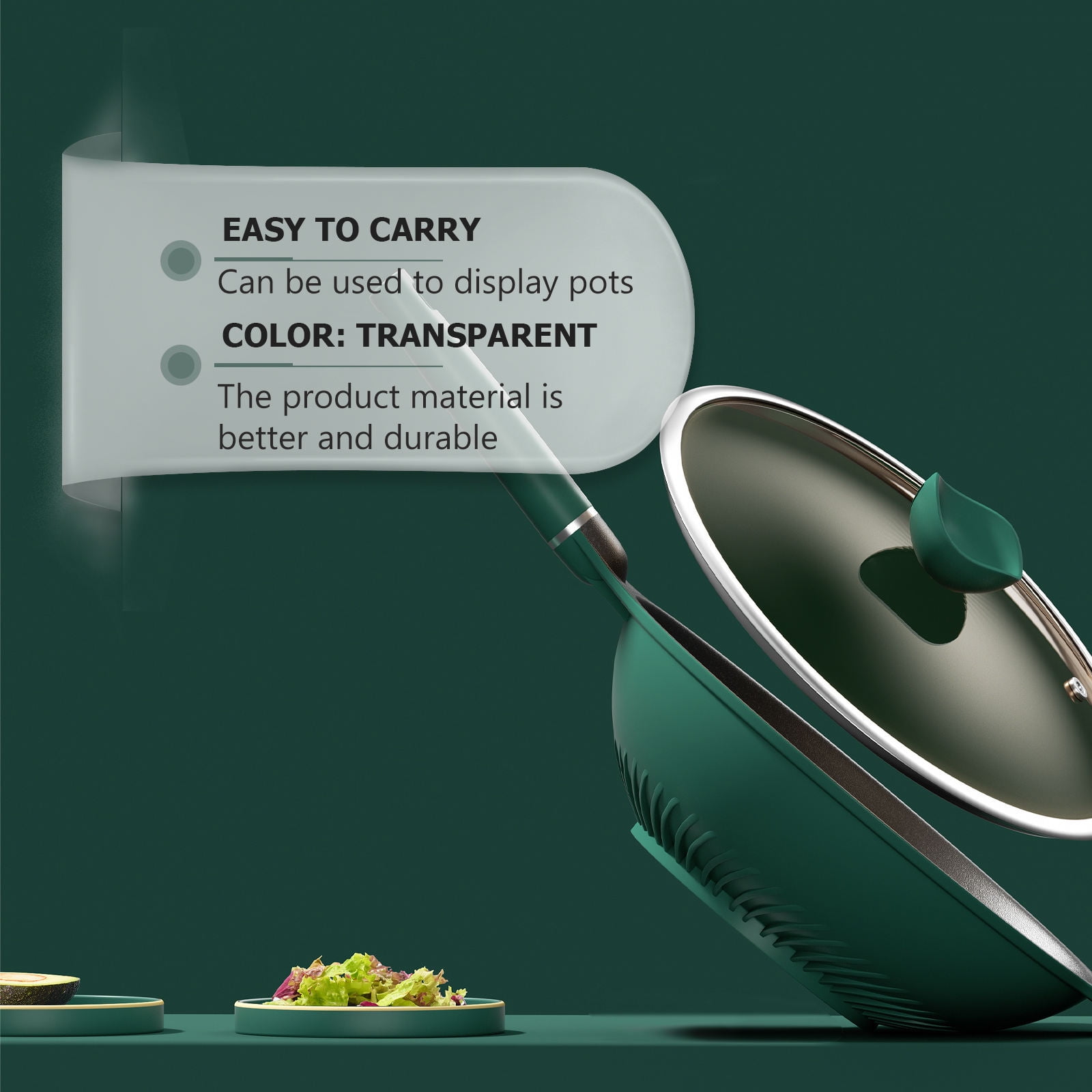 WRITWAA 1Pc White Acrylic Induction Cooker Stand for Showcasing Frying ...