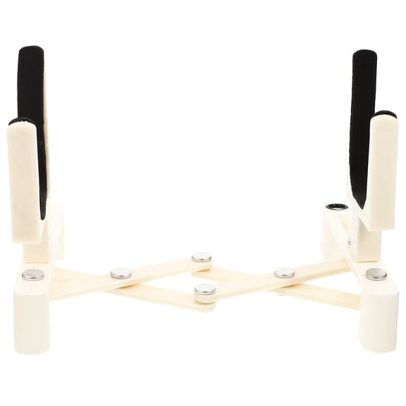 WRITWAA Foldable White Telescopic Violin Stand Portable Frame for Display and Storage, Adjustable Violin Holder