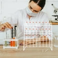 thumbnail image 1 of WRITWAA White Test Tube Stand 1Pc Drying Rack Laboratory Drain Holder for Industrial and Scientific Labs, 1 of 8