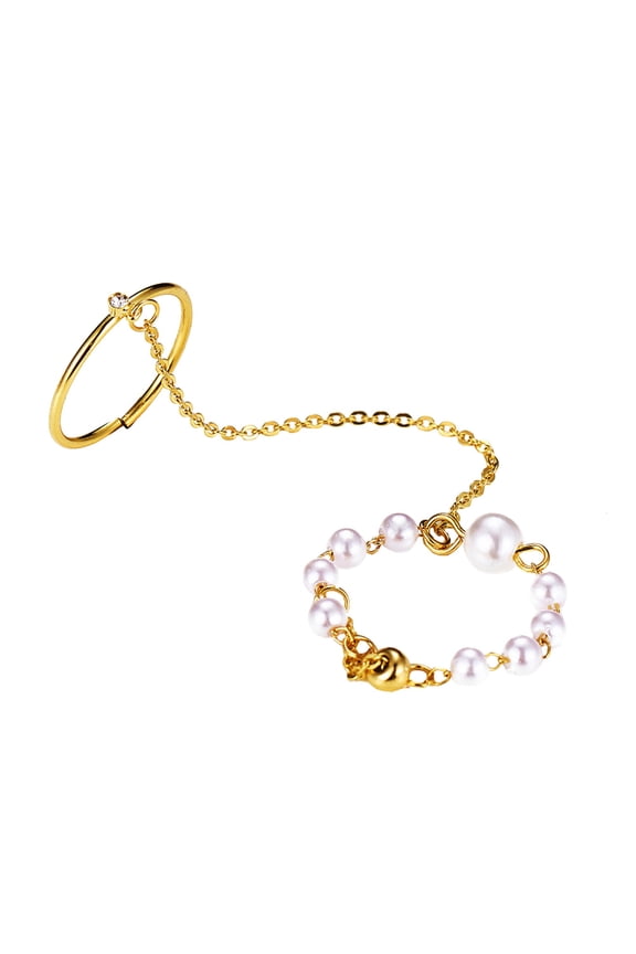 1Pcs Chain Ring for Women in Multi Colors with Alloy Material for Party Use