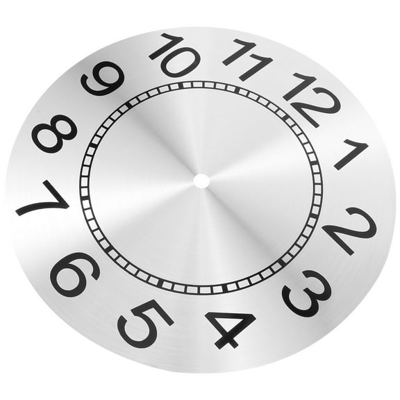WRITWAA Clock Face Replacement Clock Dial Round Aluminum DIY Assembly Office 1Set