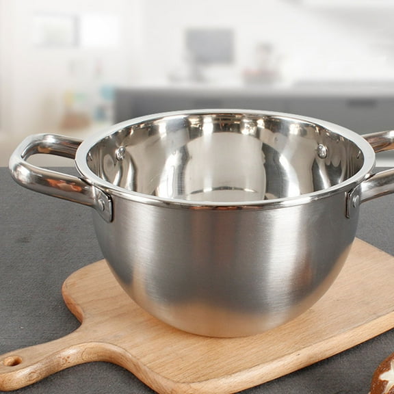 WRITWAA Hot Pot Cooking Pot Stainless Steel for Outdoor Picnic 1Pack