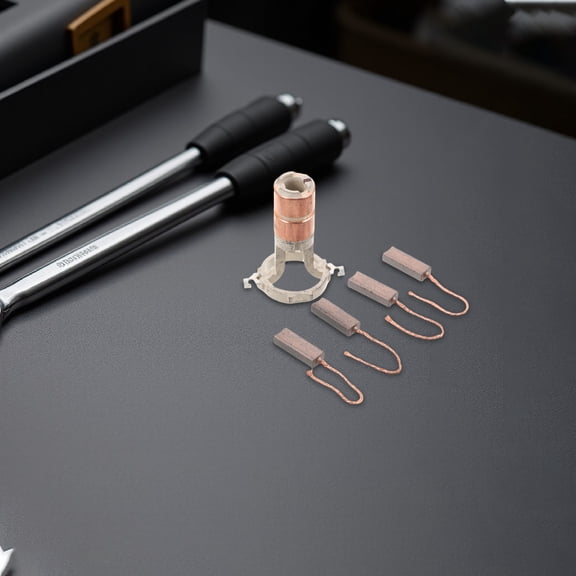 WRITWAA 1Set Alternator Brushes Slip Ring Kit with Copper for Car Generator and Motor Brush Replacement