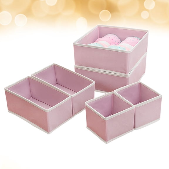 WRITWAA 1Set Cloth Storage Box for Undergarments with Environmentally Friendly Material