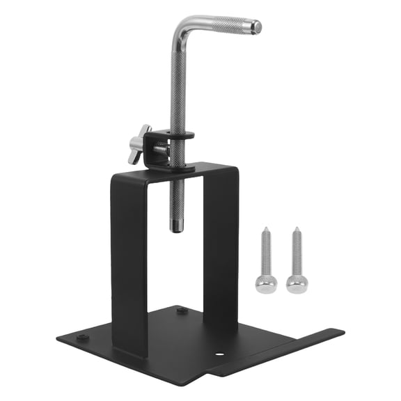 WRITWAA Cowbell Stand for Drum Set, Black Steel Percussion Mounting Bracket Compatible with Jam Blocks, Drum Hardware